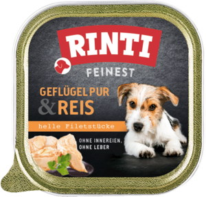 Rinti Feinest Geflügel pur & Reis  150g