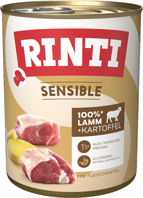 Rinti Sensible Lamm + Kartoffel  800g