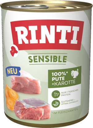 Rinti Sensible Pute + Karotte 800g