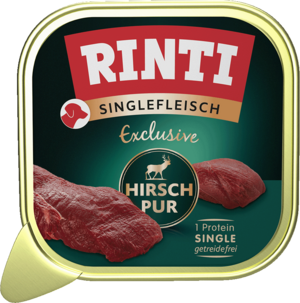 Rinti Singlefleisch Exclusive Hirsch pur 150g