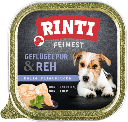 Rinti Feinest Geflügel pur & Reh  150g