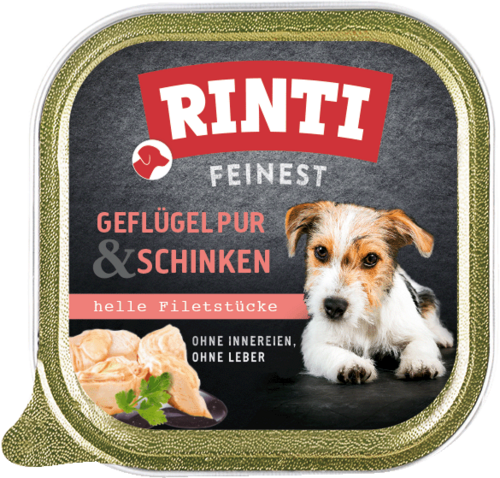 Rinti Feinest Geflügel pur & Schinken 150g