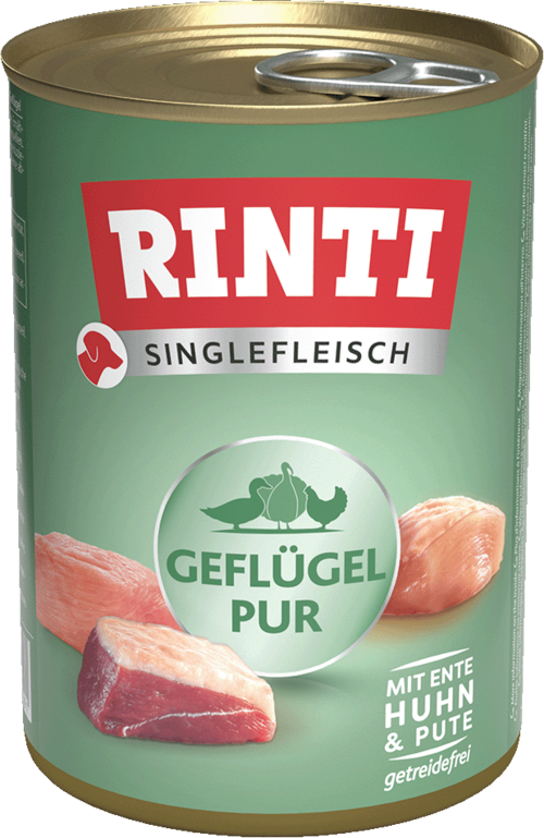 Rinti Singlefleisch Exclusive Geflügel Pur 400g