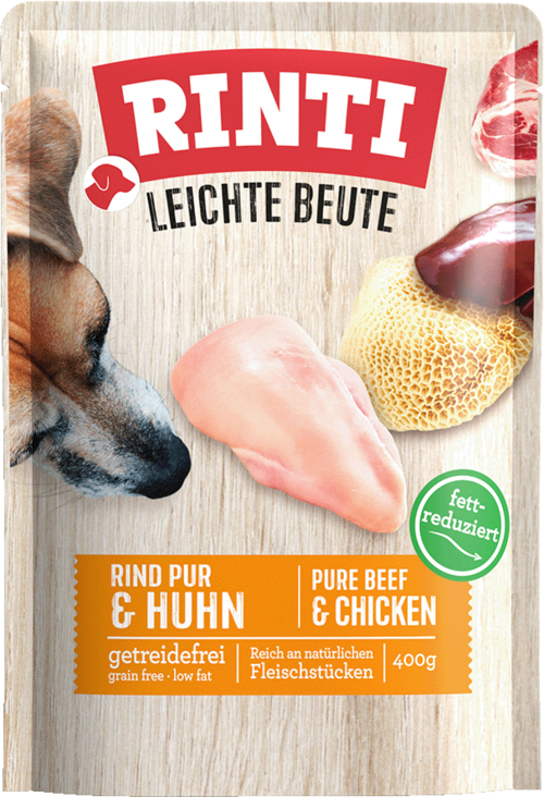 Rinti Leichte Beute Rind Pur + Huhn 400g