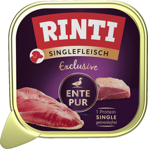 Rinti Singlefleisch Exclusive Ente Pur 150g