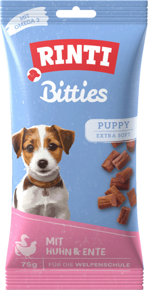 Rinti Bitties Puppy - Huhn & Ente 75g