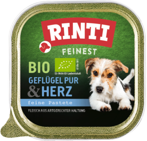Rinti Feinest Bio Geflügel Pur & Herz 150g