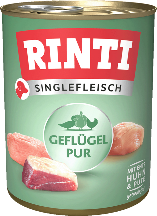 Rinti Singlefleisch Exclusive Geflügel Pur 800g