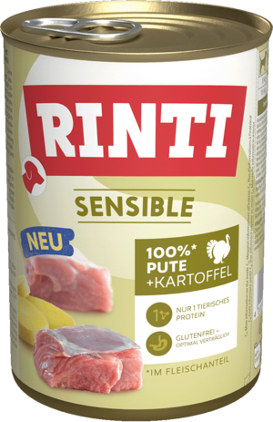 Rinti Sensible Pute + Kartoffel 400g