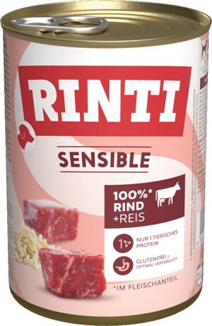 Rinti Sensible Rind + Reis  400g