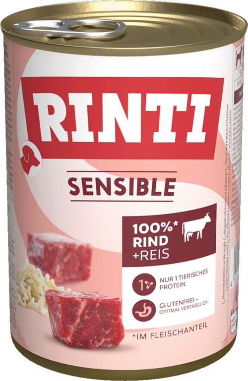 Rinti Sensible Rind + Reis 400g