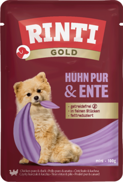 Gold - Huhn Pur & Ente - Frischebeutel - 100g