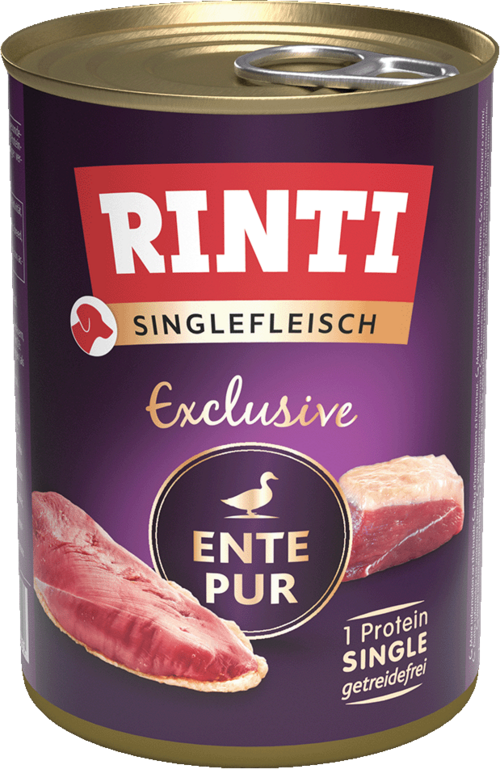 Rinti Singlefleisch Exclusive Ente Pur 400g