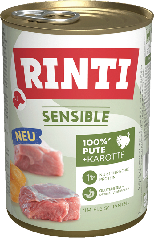 Rinti Sensible Pute + Karotte 400g